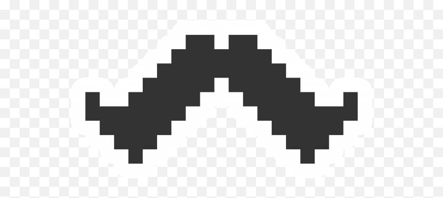 Pixel Art Mustache Sticker - 8 Bit Goomba Transparent 8 Bit Squid Gif Png,Goomba Png