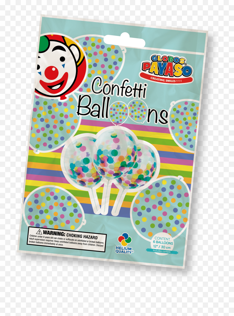 Confetti Gender Reveal Balloons - Globos Payaso Png,Silver Confetti Png