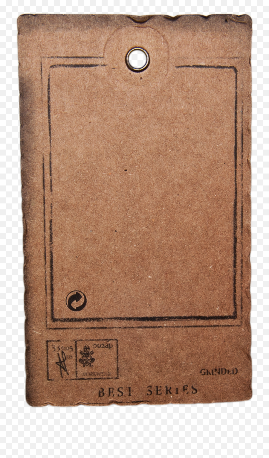 Paper Backgrounds Brown Vintage Tag With Metal Rivets - Paper Label Transparent Background Png,Rivet Png