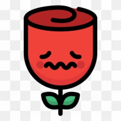 Emoji Emotion Expression Face - Clip Art Png,Rose Emoji Png