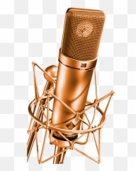 Microphone Png Transparent - Transparent Mic Studio Gold Microphone Png