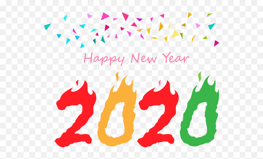 Text Font For Happy 2020 Decoration Hq - Happy New Year Decoration Png,Decoration Png