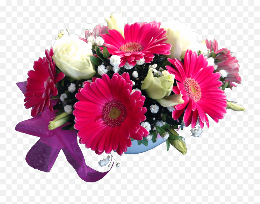 Gerbera And Rose Flower Pot Png