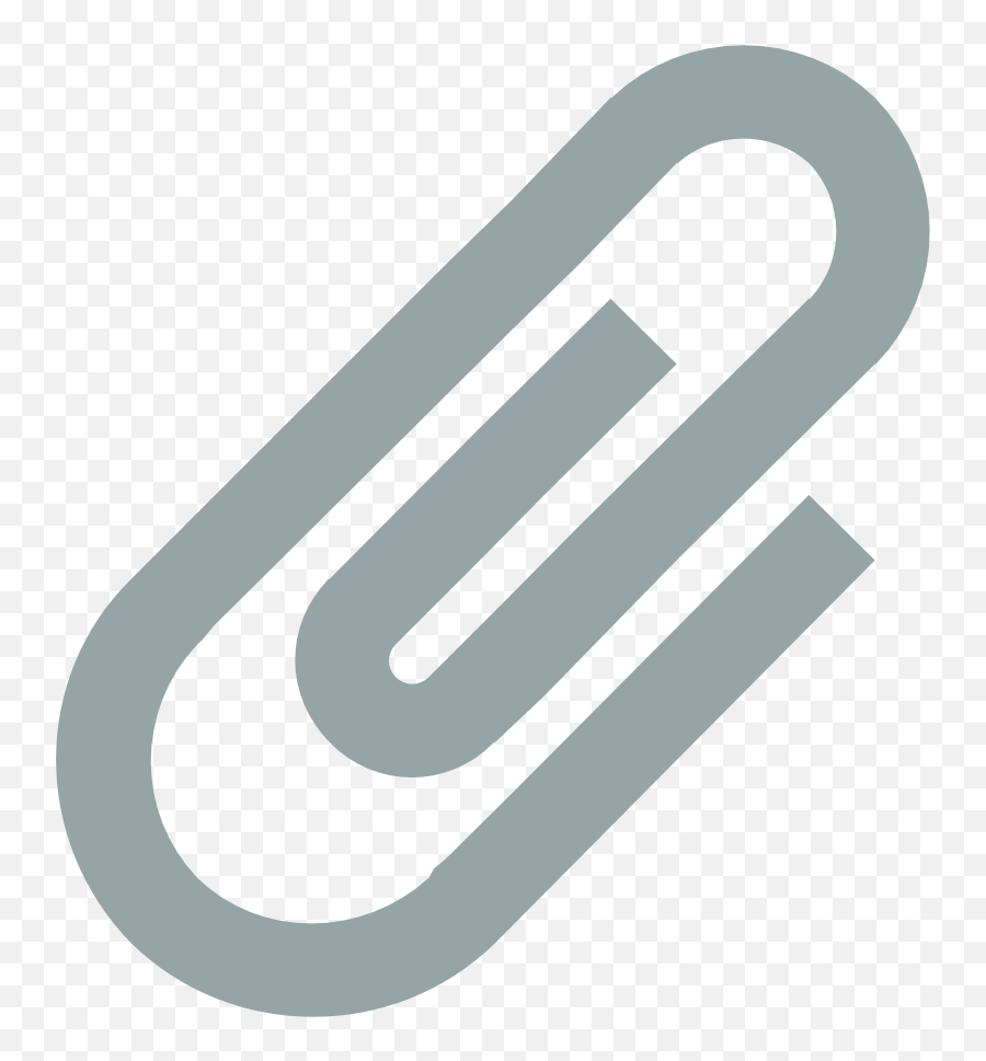 Paperclip Icon - Paper Clip Icon On Whatsapp Png,Paper Clip Png