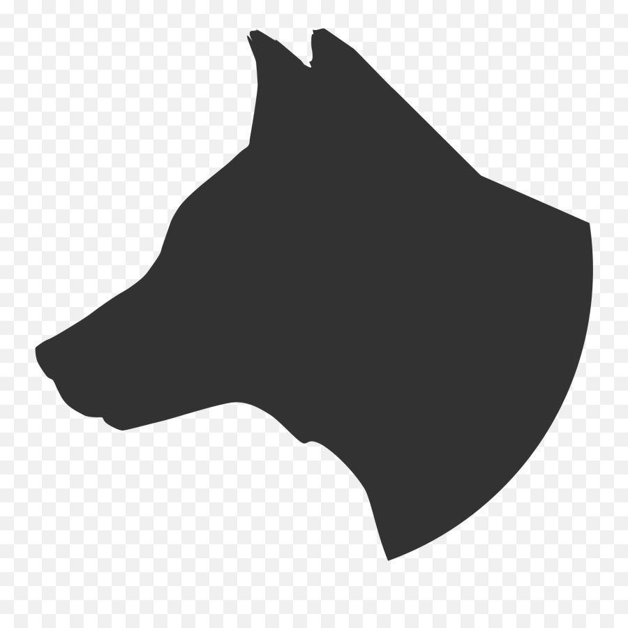 Wolf Head Silhouette Png Free - Wolf Head Side View Silhouette,Wolf Head Png