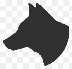 Wolf Head Silhouette Png Free - Side View