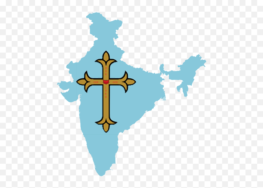 List Of Christian Denominations In India - Wikipedia Puducherry In India Map Png,Jesus On Cross Png