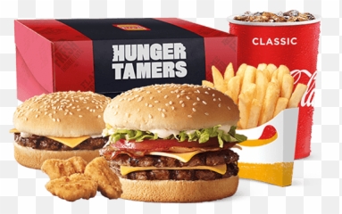 Hungry Jacku0027s - Annerley Menu Annerley Takeaway Order Bacon Deluxe Hunger Tamer Png,Whopper Png