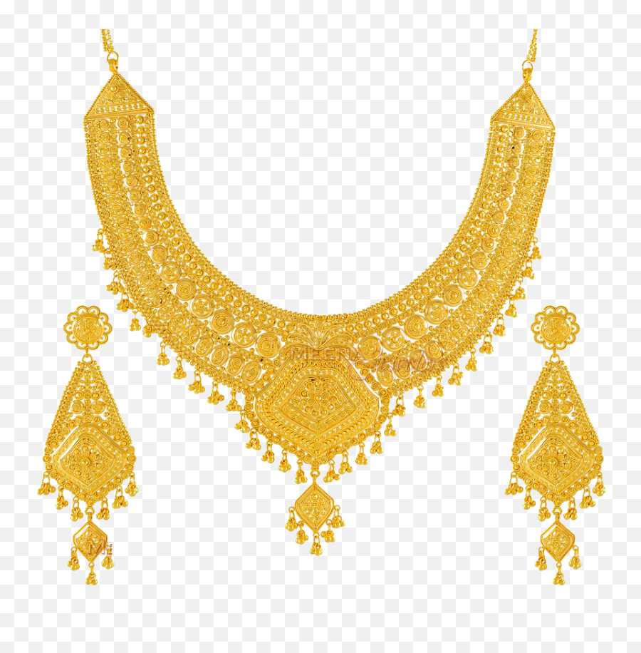 Png Jewellers India Transparent - 22k Gold Necklace Arabic Design,Png Jewellers