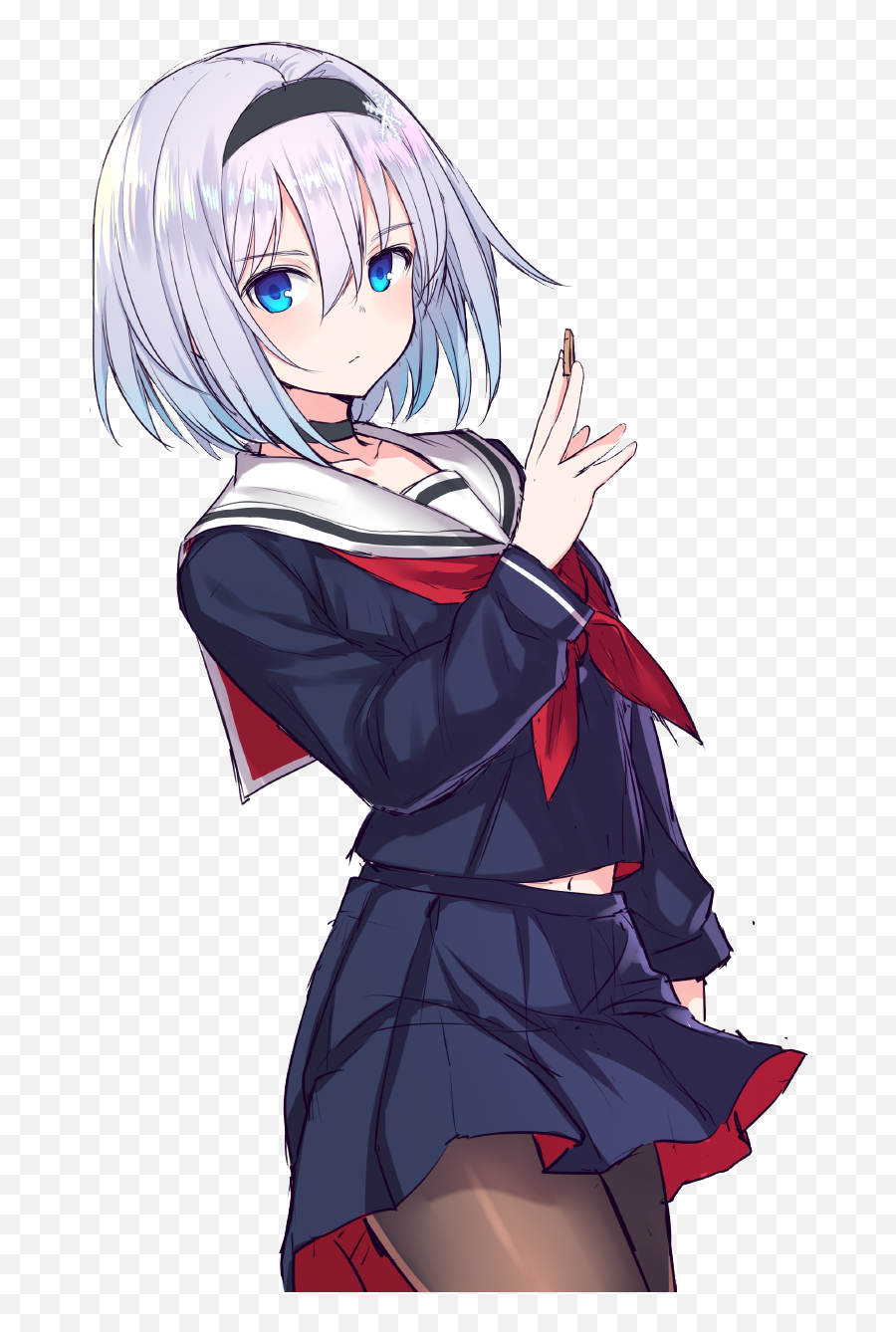 Download Pin By Bmn - Short White Haired Loli Png,Anime Character  Transparent - free transparent png images 