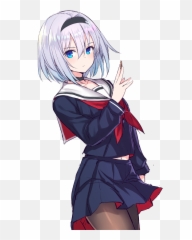 Download Pin By Bmn - Short White Haired Loli png