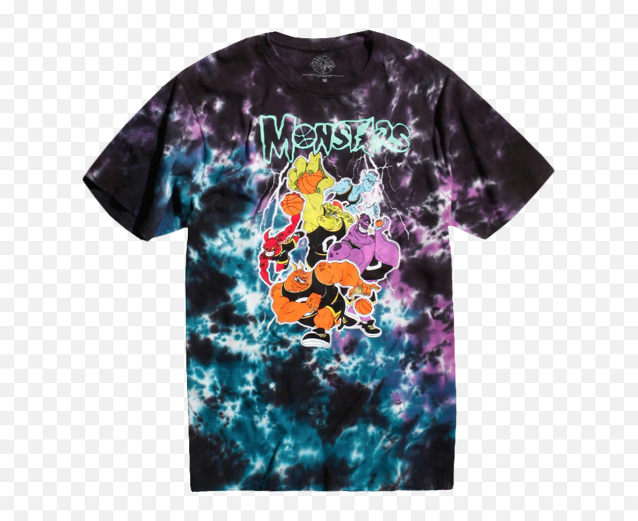 Space Jam Menu0027s Tie Dye U0027monstarsu0027 T - Shirt Short Sleeve Png,Space Jam Png