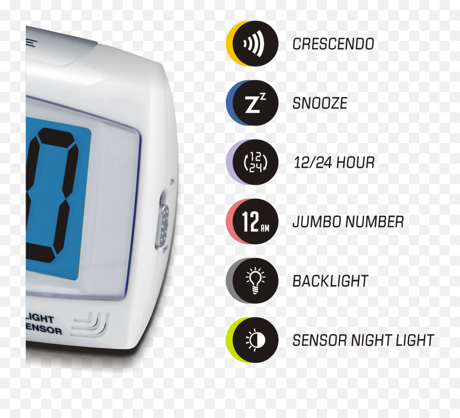 Download Digital Alarm Clock - Alarm Clock Full Size Png Portable,Alarm Png