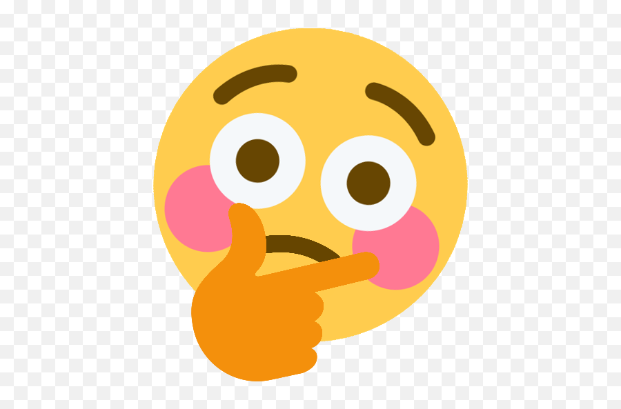 Blushing - Thinking Emoji Gif Transparent Png,Blush Emoji Png
