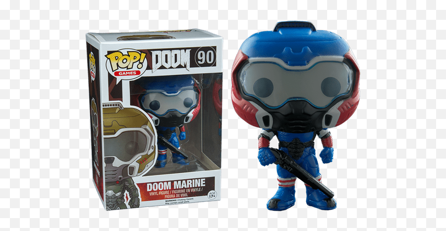 Doomguy Png - American Hero Space Marine Pop Vinyl Figure Doom Space Marine Funko Pop,Doomguy Png