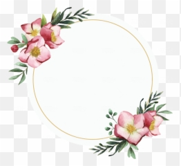 Round Flower Frame Watercolor Png - Photo 978 PngFilenet Design
