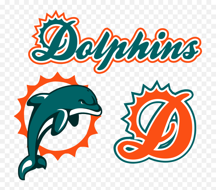 Dolphin Clipart Miami Logo - Logo Miami Dolphins Svg Png,Miami Dolphins Logo Png