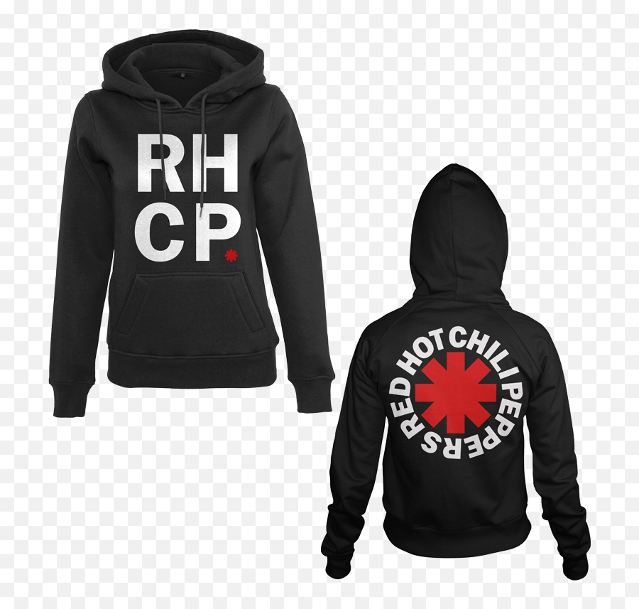 Rhcp Stacked Logo Hoodie - Red Hot Chili Peppers Sweatshirt Png,Red Hot Chili Pepper Logos