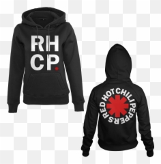Rhcp Stacked Logo Hoodie - Red Hot Chili Peppers Sweatshirt png