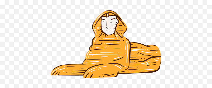 Great Sphinx Of Giza Hand Drawn - Drawing Png,Sphinx Png