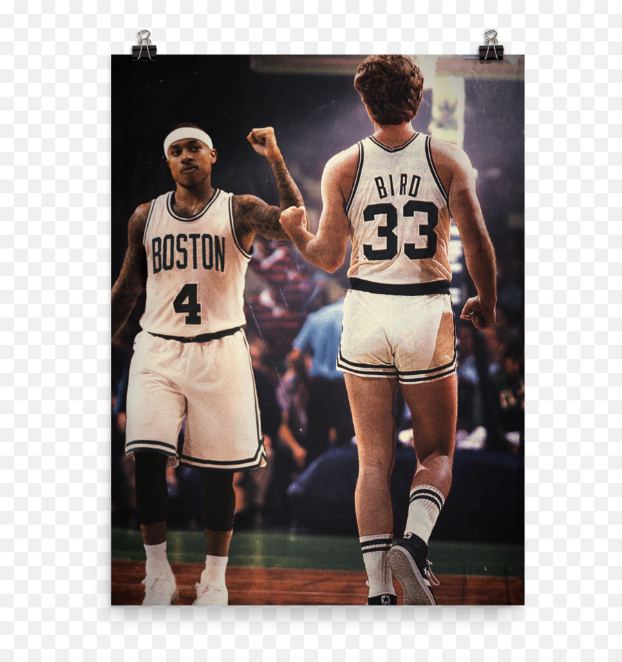 Making Boston Poster - Celtics Uniform History Png,Larry Bird Png