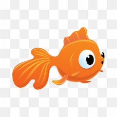 Goldfish Clipart Basic Fish - Cartoon Png