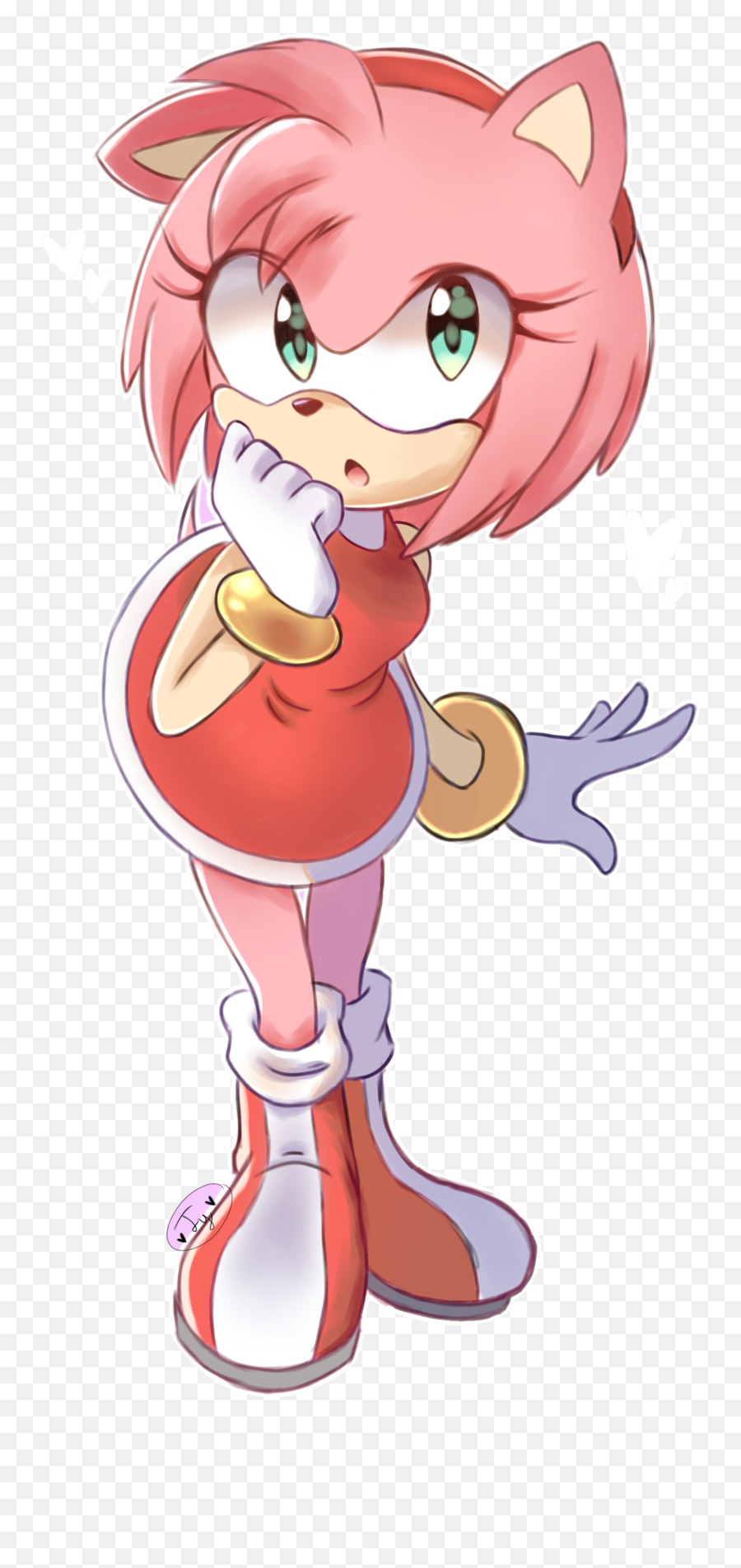 Amy Rose Transparent Background - Amy Rose With Long Hair Png,Amy Rose Transparent