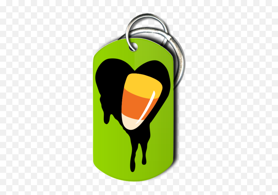 I Heart Candy Corn Key Chain - Lovely Png,Candy Corn Transparent