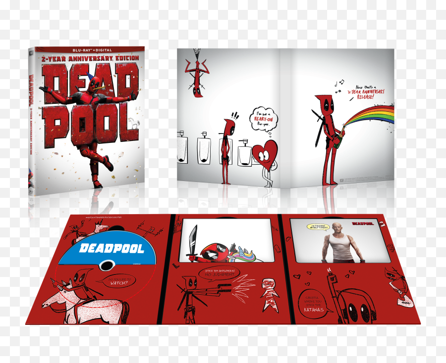 Deadpool Two Year Anniversary Edition - Paper Dolls Deadpool Png,20th Century Fox Logos