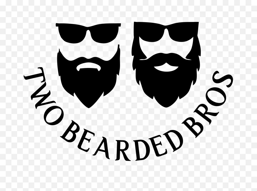 Two Bearded Bros - For Adult Png,Beard And Glasses Logo