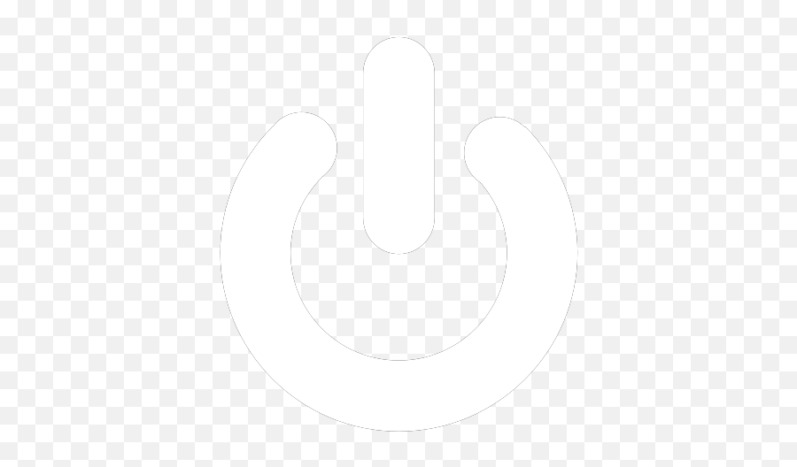 White Power Button Clip Art - Vector Clip Art Power Button Logo Png White,Power Button Png