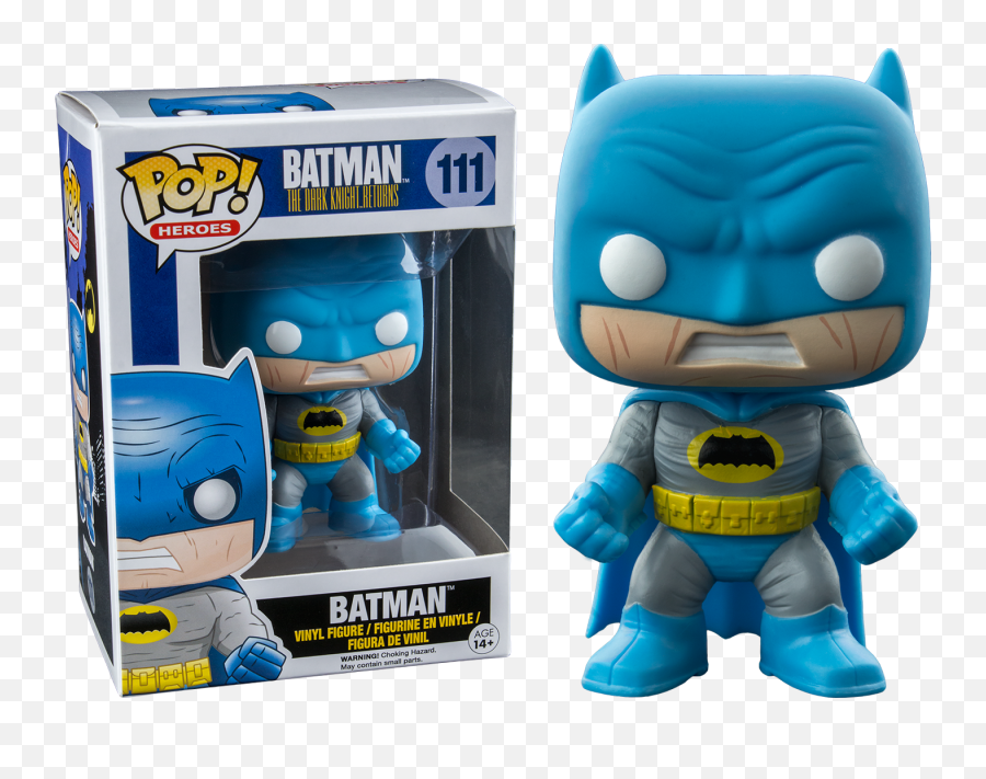 Blue Batman - The Dark Knight Returns Pop Heroes Vinyl Figure Funko Pop Batman Dark Knight Returns Png,Arkham Knight Png