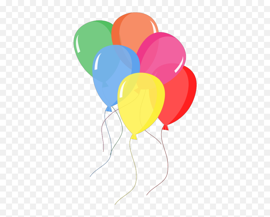 93 Transparent Multi Clipart Of Balloons Clipartlook - Balon Ulang Tahun Vector Png,Balloons Transparent