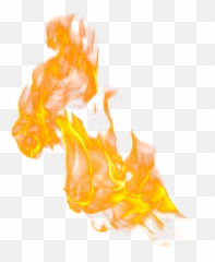 Flame Fire Combustion Yellow - Transparent Background Png