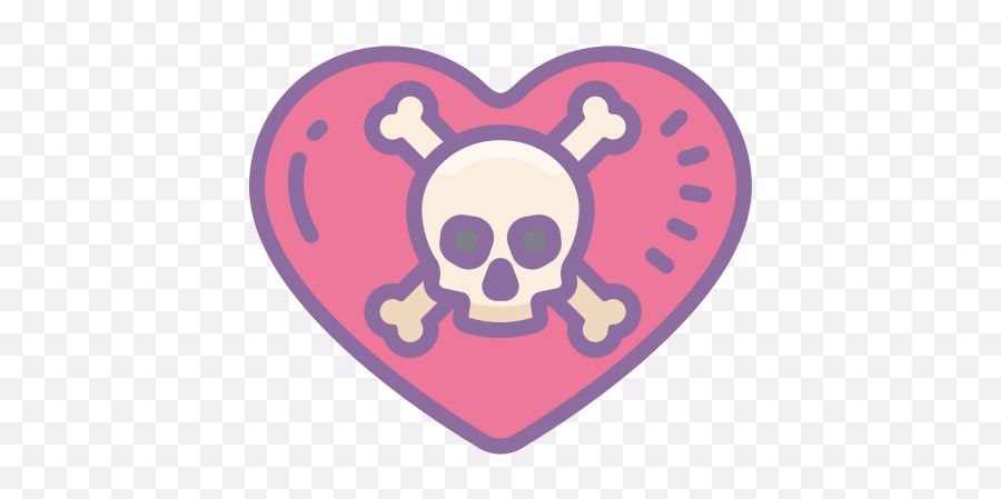 Skull Heart Icon U2013 Free Download Png And Vector - One Piece Frisbee Disc,Pink Heart Icon Png