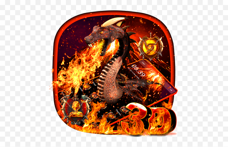 3d Fire Dragon Legend Launcher Theme Apk 110 - Download Mythical Creature Png,Fire Dragon Icon