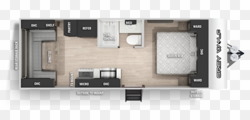 2022 Forest River Cherokee Grey Wolf 20rdse Travel Trailer - Cherokee Grey Wolf 20rdse Png,Windows 10 Battery Icon Grayed Out