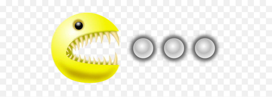 Vector Illustration Of Pacman Monster Eating Pills Free Svg - Monster Pacman Png,Google Pacman Icon