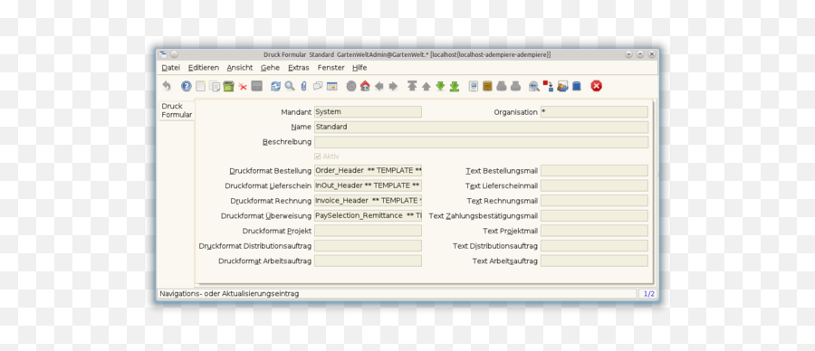 Dedruck Formular - Adempiere Erp Wiki Invoice For Business Partner Png,Lieferschein Icon