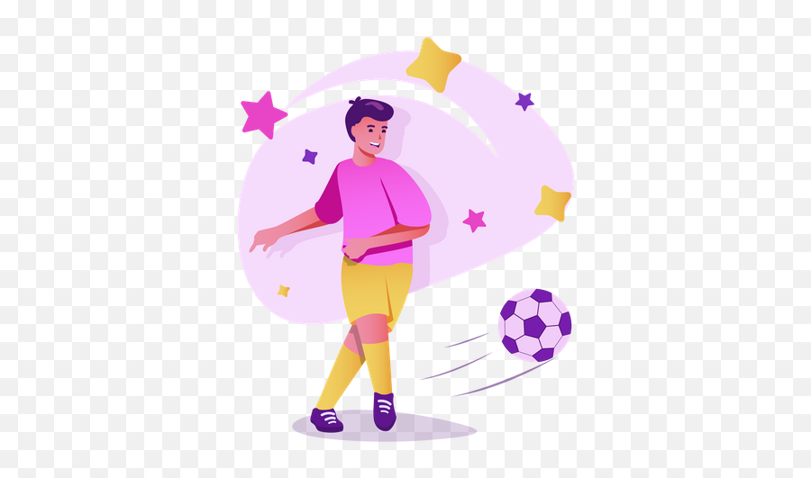 Premium Football Player Kicking Ball For Goal 3d - Png Transparent Background Stars Png,Soccer Player Icon Png