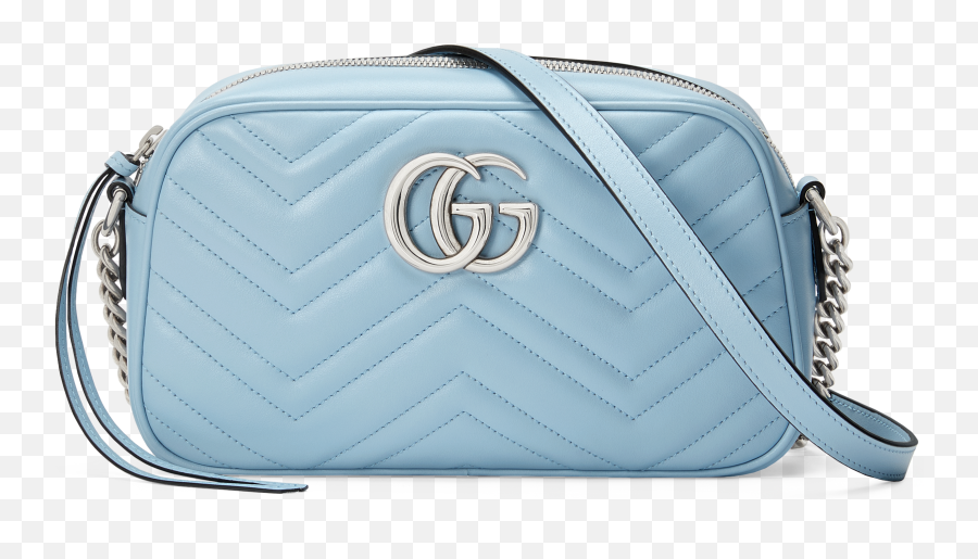 Pretty In Pastels Gucci Gives The Classic Gg Marmont A - Gucci Marmont Bag Blue Pastel Png,Gucci Logo Icon For Bags