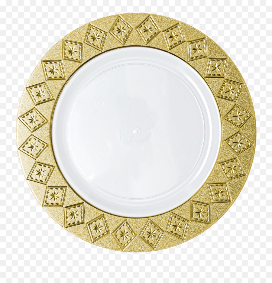 White Salad Plate With Gold Trim - Plate Png,Gold Trim Png