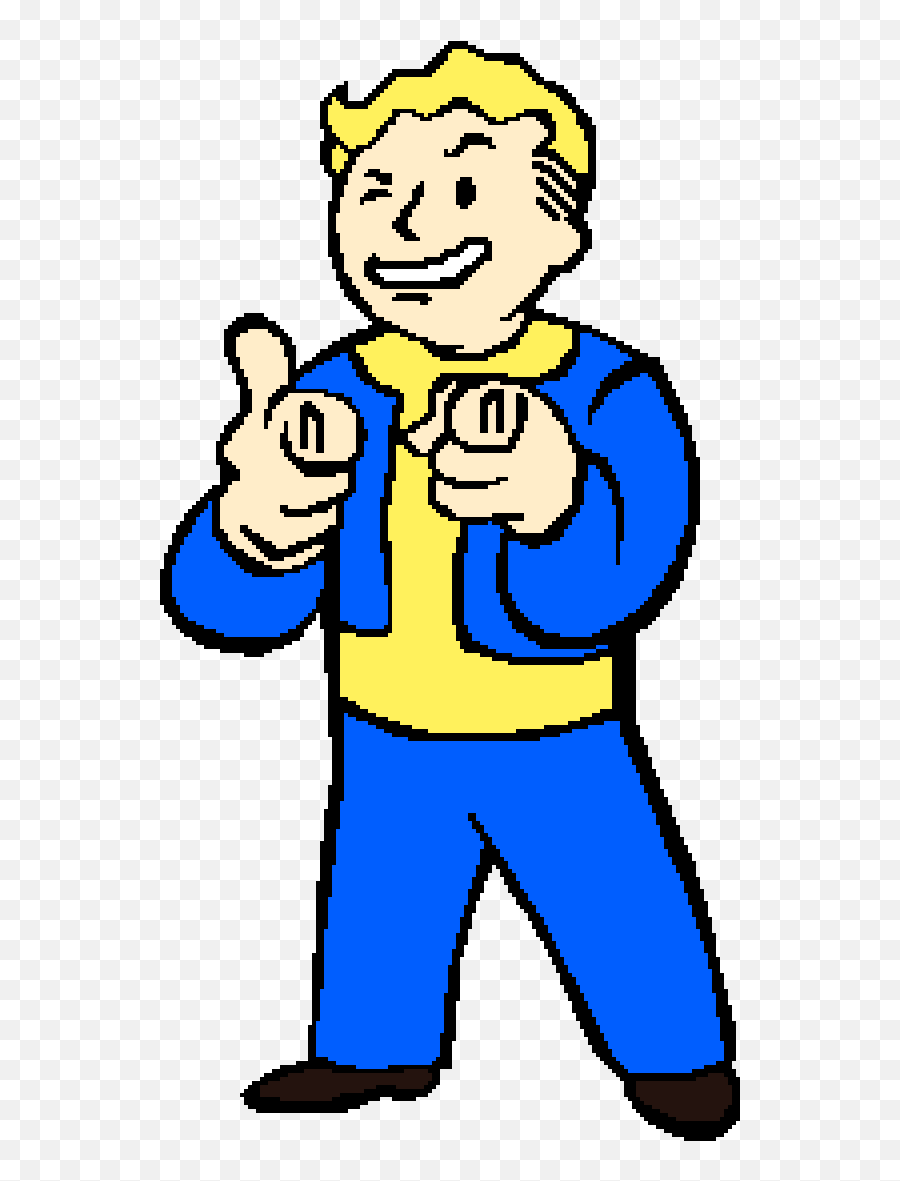 Vault Boy - Fallout Vault Boy Finger Guns Png,Pip Boy Png