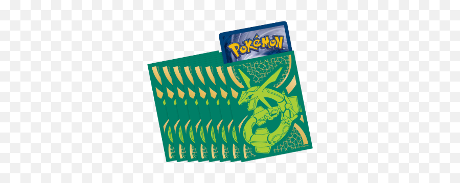 Celestial Storm Etb - Rayquaza Sleeves And Deck Box Ptcgo Back Of A Pokemon Card Png,Rayquaza Png