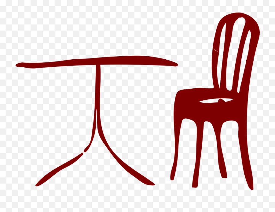 Table Chair Marron - Free Vector Graphic On Pixabay Table Chair Clip Art Png,Table Clipart Png
