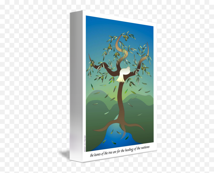 Olive Tree Of Life Poster By Ann Randall - Illustration Png,Olive Tree Png