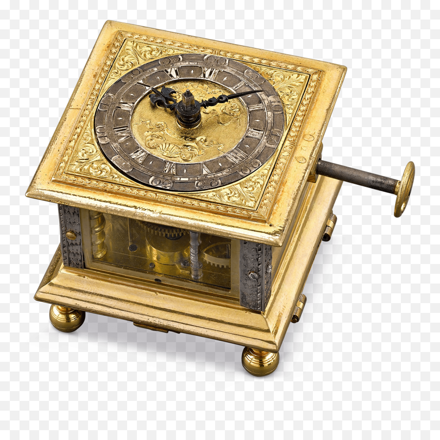 Renaissance Horizontal Table Clock - Renaissance Mechanical Clock Png,Clock Transparent