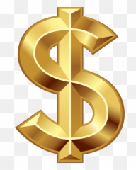 Chain Clipart Dollar Sign Transparent - Gold Png