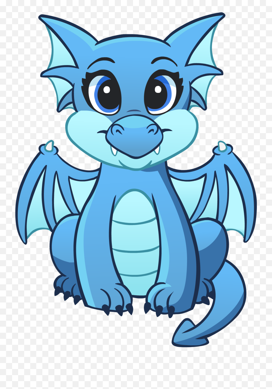 Mascot A Blue Dragon - Cute Blue Dragon Transparent Png,Blue Dragon Png -  free transparent png images 
