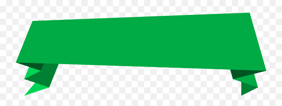 Green - Origami Banner Vector Hd Png,Banner Png